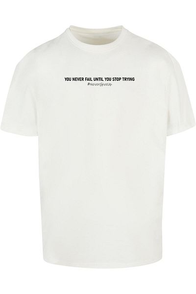Merchcode Herren Never Give Up Heavy Oversized Tee