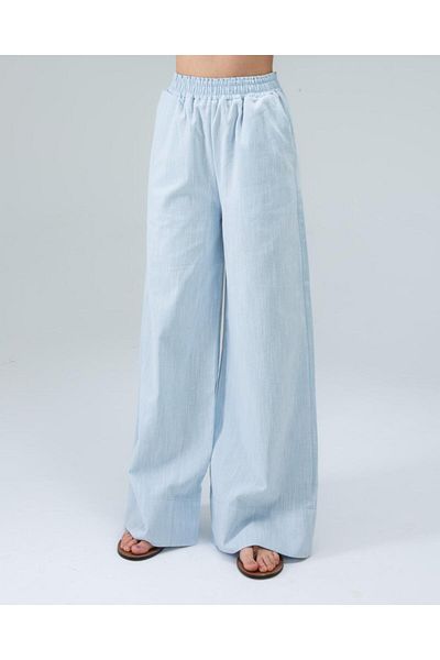 Tt Line Women's Linen Women's Palazzo Loose Cutpants