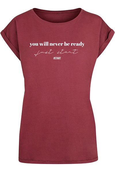 Merchcode Damen Ladies Just Start T-shirt