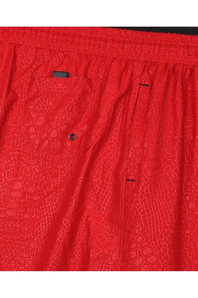 tambattal Men's Plus Size Swim Shorts Seersucker Printed