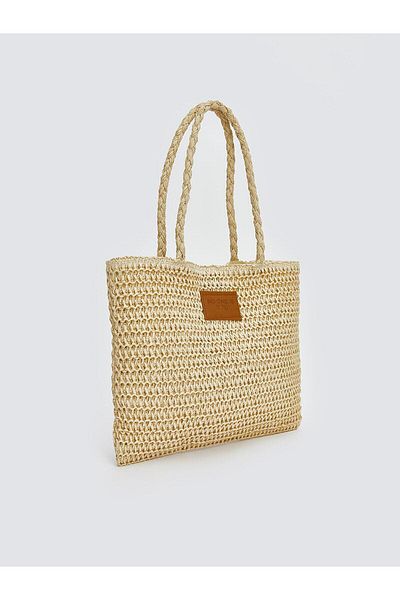 LC Waikiki Lcw Accessories Girl's Straw Shoulder Bag (S5)