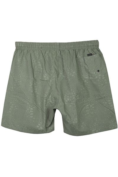 tambattal Men's Plus Size Swim Shorts Seersucker Printed