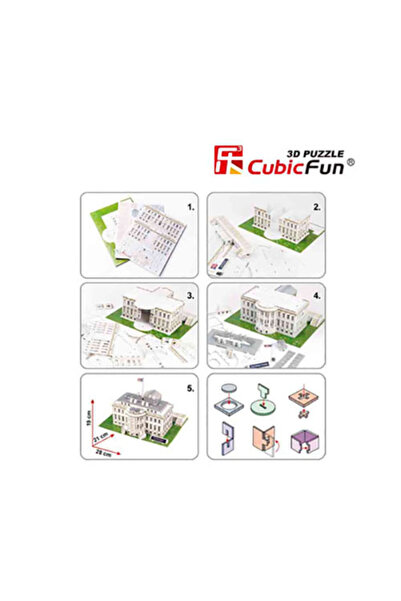 Cubic Fun - White House 3D Led Puzzle 151 pieces