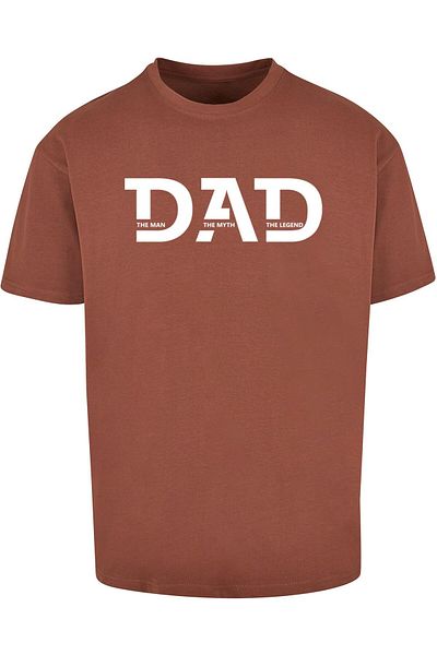 Merchcode Herren Fathers Day - The Man, The Myth, The Legend Heavy Oversize Tee
