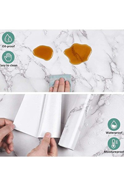 Primo Plus Marble Sticky Back Plastic Contact Paper Wallpaper Waterproof Roll for Kitchen Countertop
