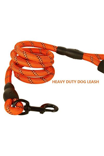 REDz Accessories Lesă Guardian, mâner din spumă moale, lungime 2 m, material textil durabil, portocaliu