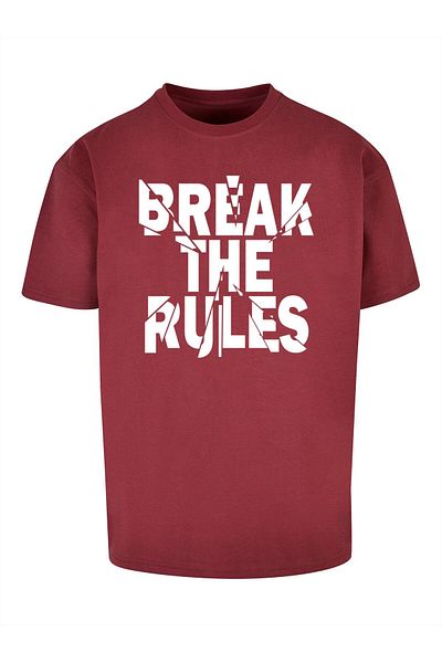 Merchcode Herren Break The Rules 2 Heavy Oversize Tee