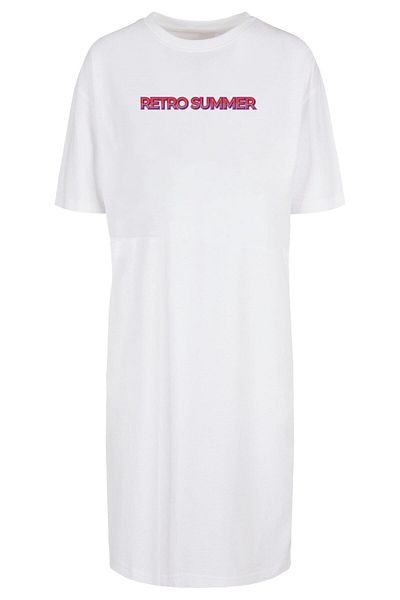 Merchcode Damen Ladies Summer - Retro Oversized Slit Dress