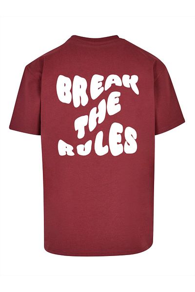 Merchcode Herren Break The Rules Heavy Oversize Tee