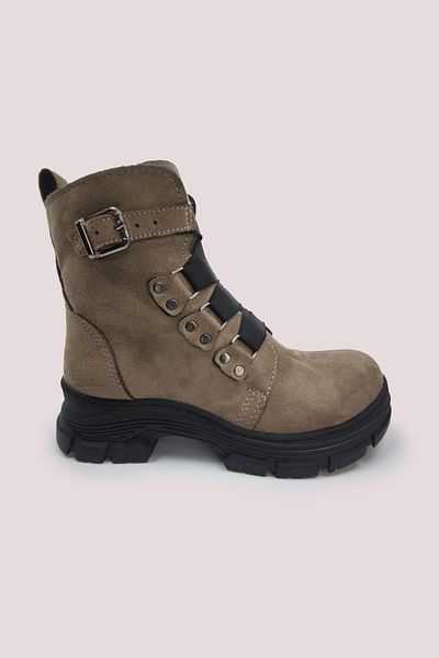 Gold Step Women's Gray Suede Boots 23k203g