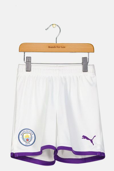 Puma Kids Boy Sportswear Fit Manchester Football Shorts, White
