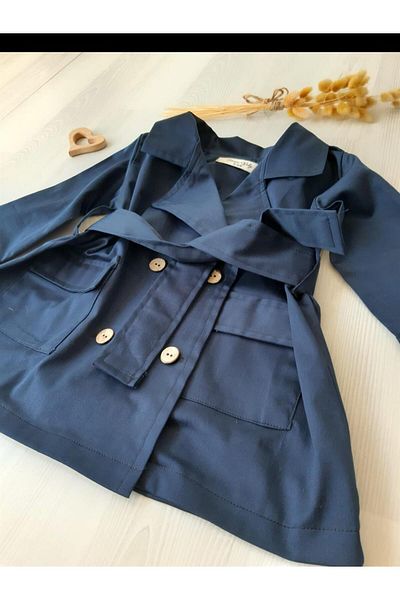 ikokokids Cream Baby Boy Trench Coat