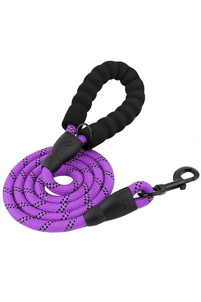 REDz Accessories Lesă Guardian, mâner din spumă moale, lungime 2 m, material textil durabil, violet