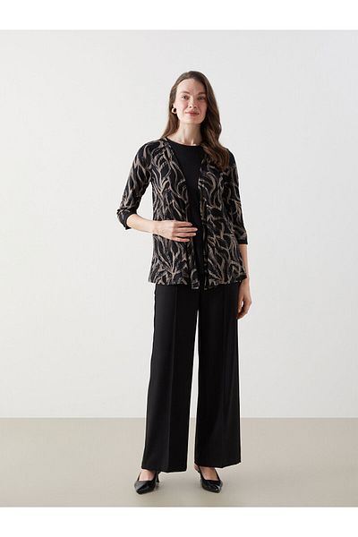 LC Waikiki Crew Neck Patterned Women's Blouse