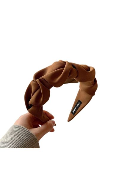 REDz Accessories Hoop Headband, Trendy Model, Textile, Brown