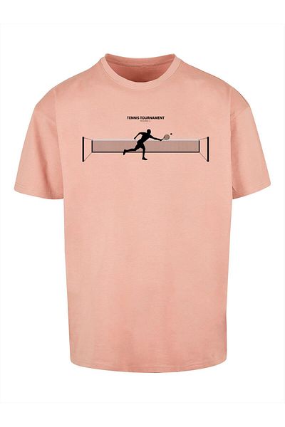 Merchcode Herren Tennis Round 1 Heavy Oversized Tee