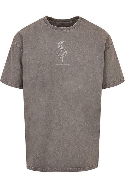 Merchcode Herren Spring - Tulip Flower Acid Washed Heavy Oversized Tee
