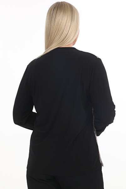 AfifeCOLLECTİON Anne Bluz with Internal Threading Looks Evening Dress Bluz