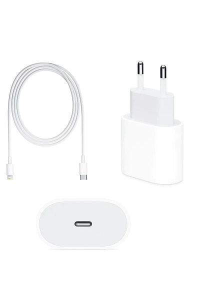 SmartGSM Set Fast Charge SmartGSM pentru iPhone Adaptor priza 20W + Cablu Lightning 1m