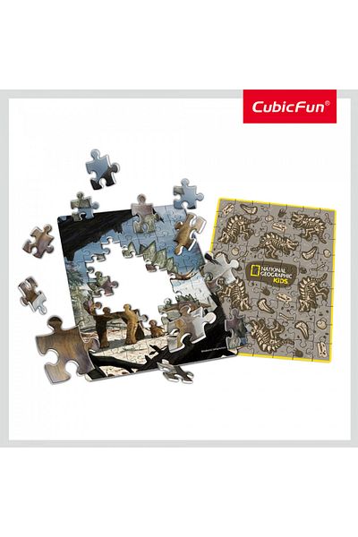 Cubic Fun - Stegosaurus Boxed Puzzle 63 Pieces