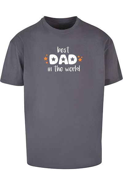 Merchcode Herren Fathers Day - Best Dad In The World Heavy Oversize Tee