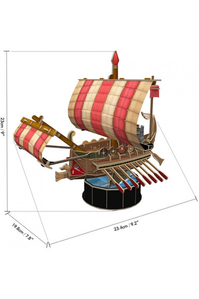 Cubic Fun - 3D Puzzle Romanian Warship 85 Pieces