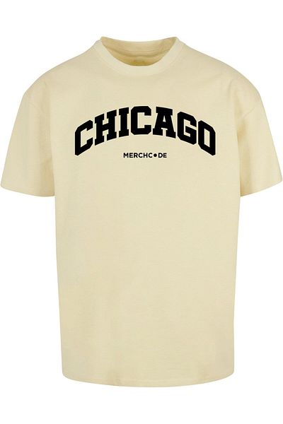 Merchcode Herren Chicago Wording - Heavy Oversize Tee