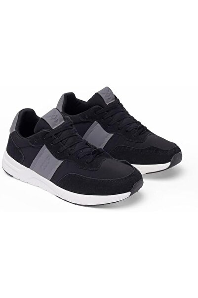 COUP حذاء رجالي كاجوال مرن برباط للاستخدام اليومي مقاس 44 - أسود