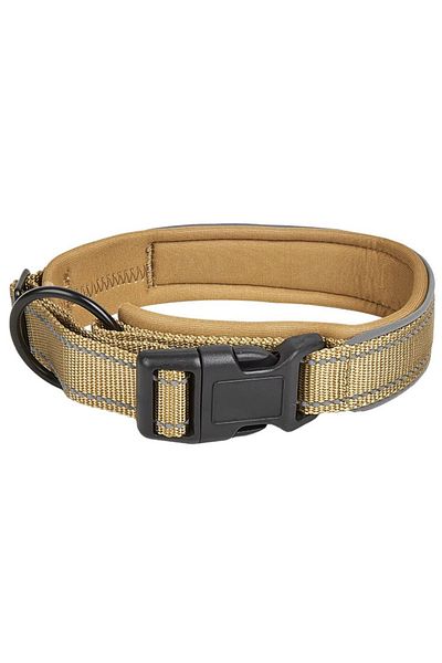 REDz Accessories Zgardă reflectorizantă pentru câini, mărimea XL, reglabilă, nailon, kaki