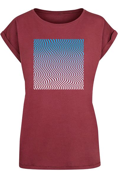 Merchcode Damen Ladies Summer - Wavy Pattern T-shirt