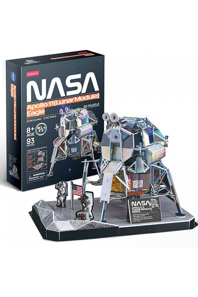Cubic Fun - 3D Puzzle NASA - Apollo 11 Lunar Module, 93 Pieces