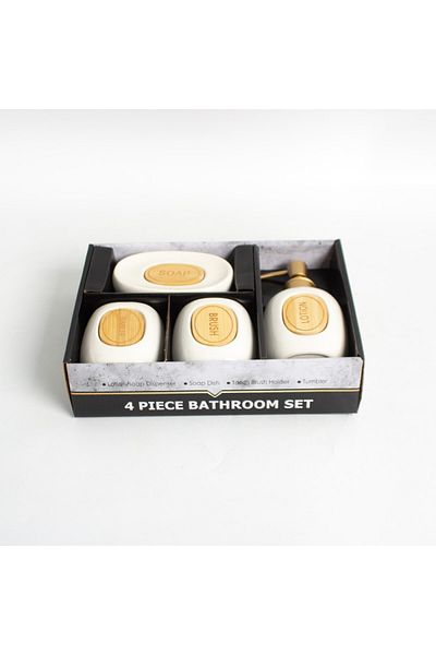 Generic bathroom accessory set