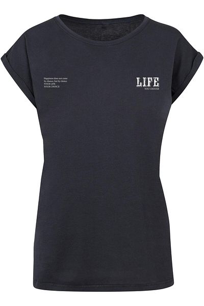 Merchcode Damen Ladies Life Extended Shoulder Tee