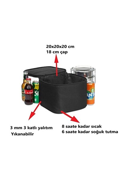 Ankaflex Highconcept Red Single Compartment Cold-Keeping Makeup Bag Travel Makeup Organizer 20*20*20 Cm