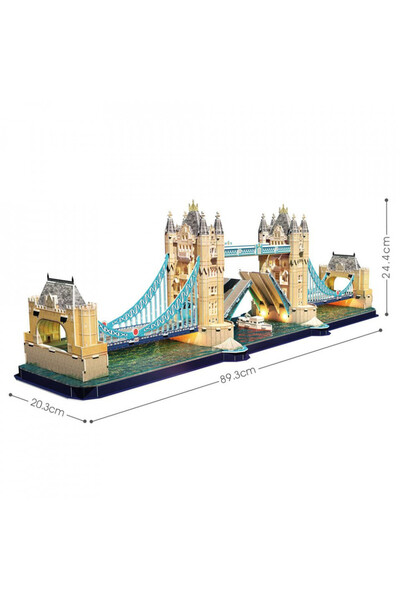 Cubic Fun - 3D Puzzle Led Tower Bridge 222 Pieces