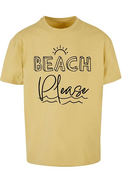 Merchcode Herren Beach Please Heavy Oversized Tee