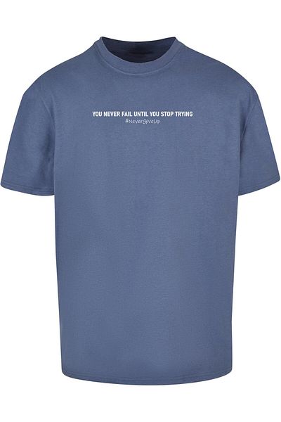 Merchcode Herren Never Give Up Heavy Oversized Tee