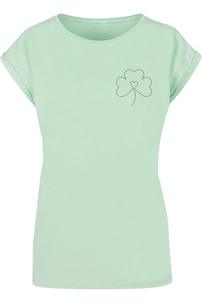 Merchcode Damen Ladies Spring - Leaf Clover Flower T-shirt