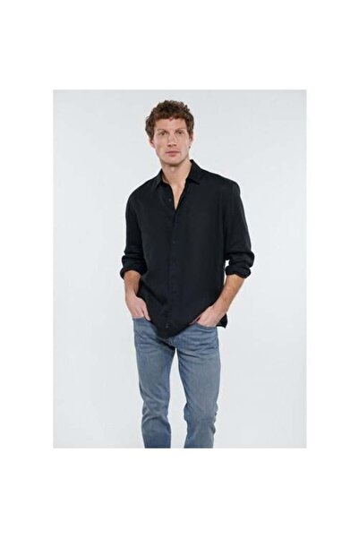 Mavi Siyah Erkek Gömlek M0210492-900