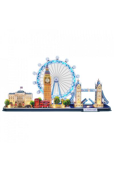 Cubic Fun - 3d Led Puzzle London 186 Pieces