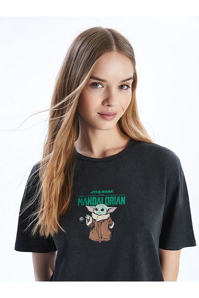 LC Waikiki Crew Neck the Mandalorian Printed Women's T-Shirt