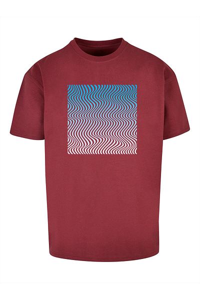 Merchcode Herren Summer - Wavy Pattern Heavy Oversize Tee