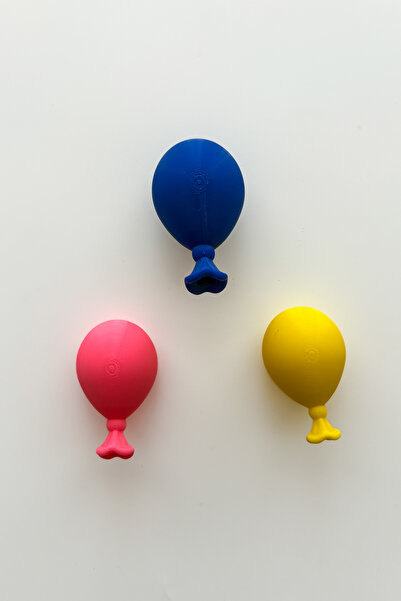 sin istanbul 3'lü Balon Buzdolabı Magneti Renkli