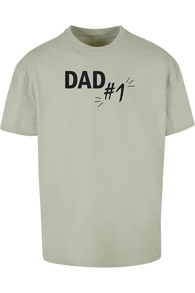 Merchcode Herren Fathers Day - Dad Number 1 Heavy Oversize Tee