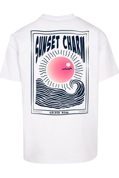 Merchcode Übergroßes T-Shirt mit Sonnenuntergangs-Charme