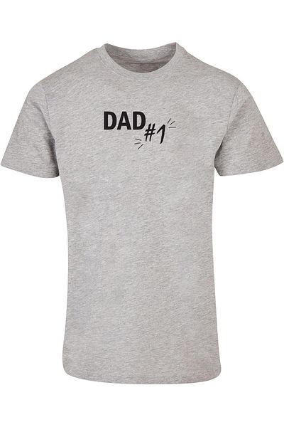 Merchcode Herren Vatertag - Papa Nummer 1 Basic Rundhals-T-Shirt