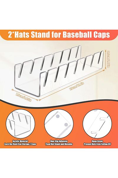 Pleksivent Organizer Stand for Hats - No Installation Required