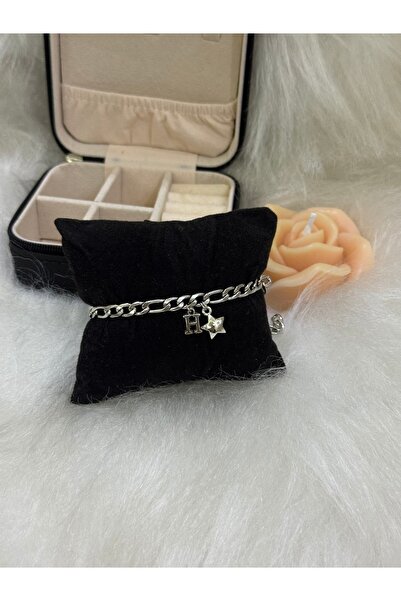 VENTİ VENTİSCA Steel Anti-Tarnish Letter, Star Detailed Bracelet, for Lover, ...