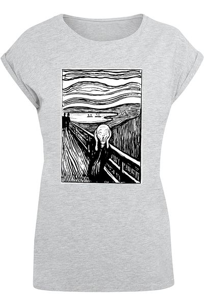 Merchcode Damen Ladies Apoh - Munch Lino T-shirt