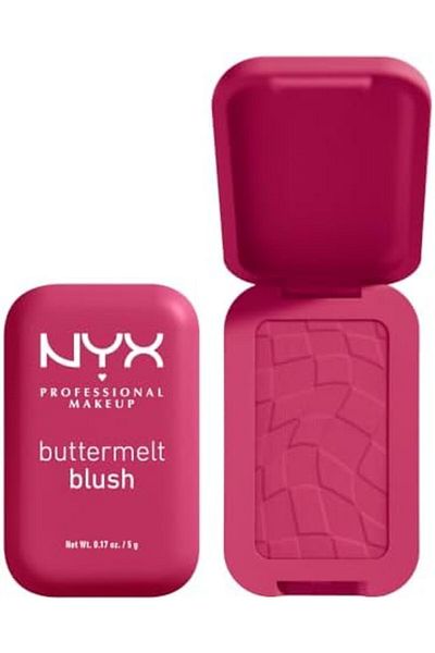NYX Professional Makeup Buttermelt Blush, Powder Blush, up to 12 H Wear, Fade & Transfer Resistant,
